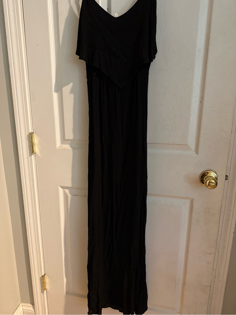 Mudd Black Maxi Dress with Layered V Neck